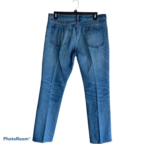 J Crew Jeans 36x32 Paint Spatter Men's Slim Straight Leg Medium Wash - Picture 10 of 10